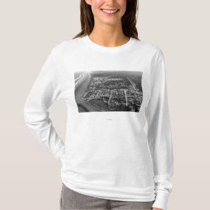 T-shirt Plage Pacifique, WA - photographie de vue aérienn