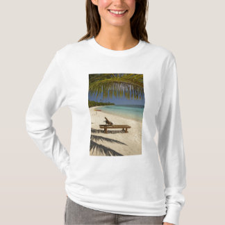 T-shirt Plage, palmiers et transat