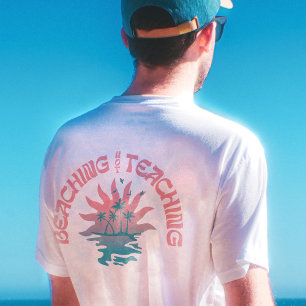 T-shirt Plage Pas Enseigner Drôle Enseignant Pause d'été