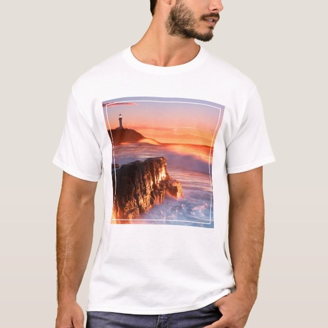 T-shirt Plage principale de soldats du phare | de Norah, (Devant)