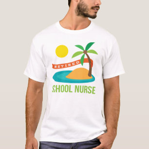T-shirt Plage retirée d'infirmière d'école