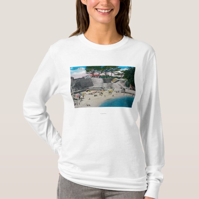 T-shirt Plage se baignante au verger Pacifique (Devant)