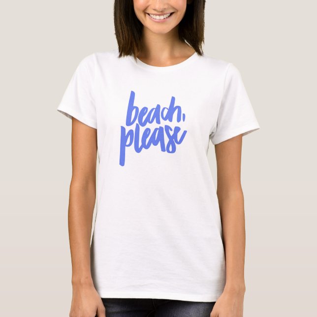 T-shirt Plage S'il vous plaît Débardeur (Devant)