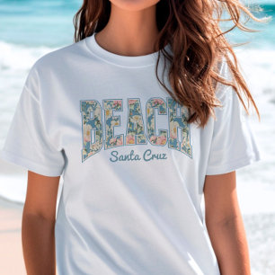 T-shirt PLAGE Skyline Blue Retro Floral