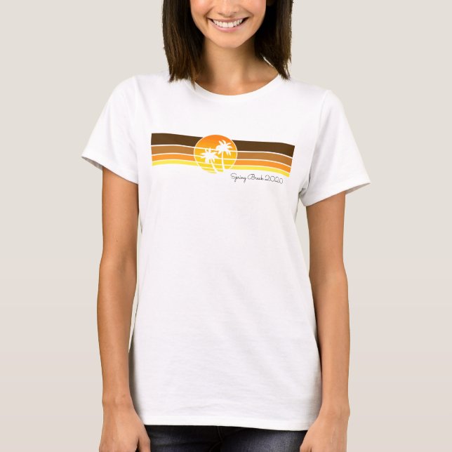 T-shirt Plage thème femme Top (Devant)