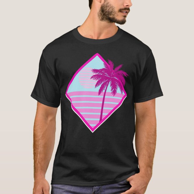T-shirt Plage vacances vintage (Devant)
