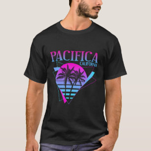 T-shirt Plage Vaporwave Vacation Souvenir Pacifica