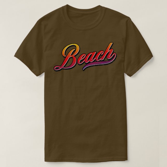 T-shirt Plage Vintage (Design devant)