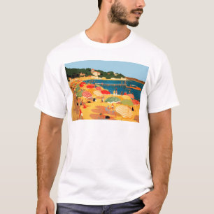 T-shirt Plage vintage Côte d'Azur