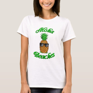 T-shirt Plages amusantes de l'Aloha à l'ananas hawaïen
