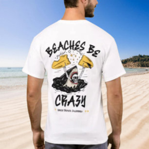 T-shirt Plages Be Crazy Shark by Salty AF