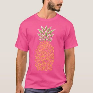 T-shirt Plages D'Aloha Pineappa Hawaii Beach Volleyball Vb
