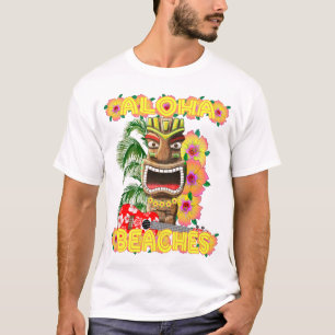 T-shirt Plages de Funny Aloha à Hawaï Tiki