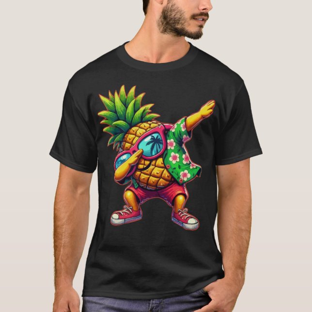 T-shirt Plages de Lunettes de soleil à ananas (Devant)