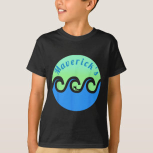 T-shirt Plages de Maverick's Surfing Surf California
