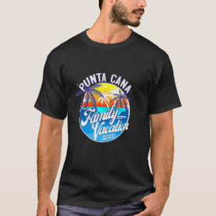 T-shirt Plages de Punta Cana Palm Tree été Vacances en fam