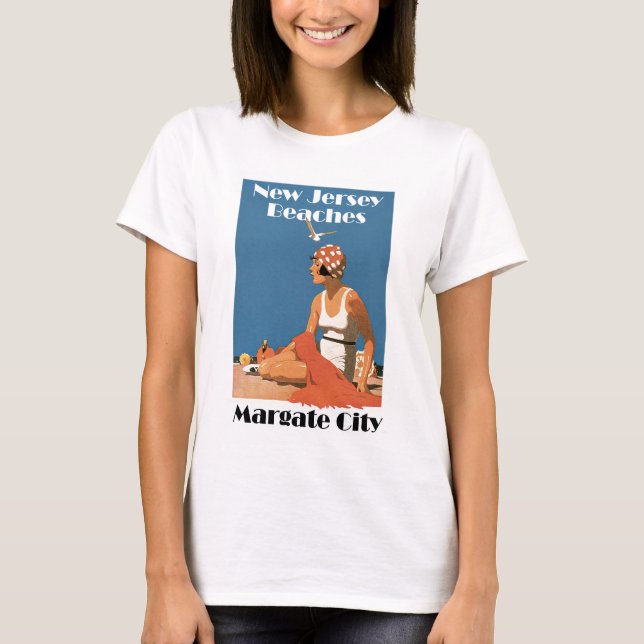 T-shirt Plages du New Jersey ~ Margate City (Devant)
