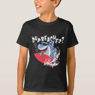 T-shirt Plages Sup Funny Shark Summer Beach Lover Mème Va