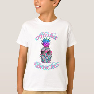 T-shirt Plages tropicales d'Aloha à l'ananas hawaïen