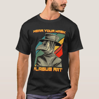 T-shirt Plague Doctor Steampunk Médiéval Portez Votre Masq
