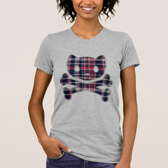 T-shirt Plaid de Petsami des femmes (Devant)