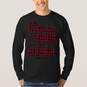 T-shirt Plaid Red Béni D'Être Appelé Maman Et Nanny Co