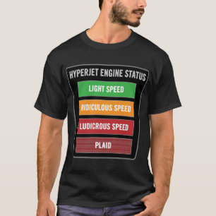 T-shirt plaid risible de vitesse de statut de moteur de