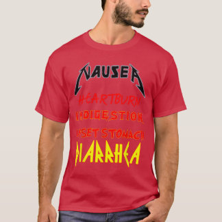 T-shirt plaintes gastriques drôles parfait Nausée band tee