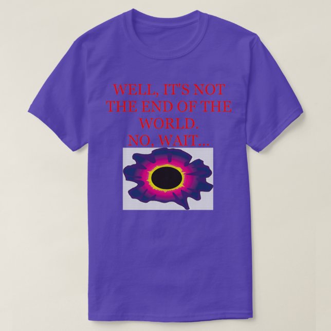 T-shirt plaisanterie astronomique 4 (Design devant)