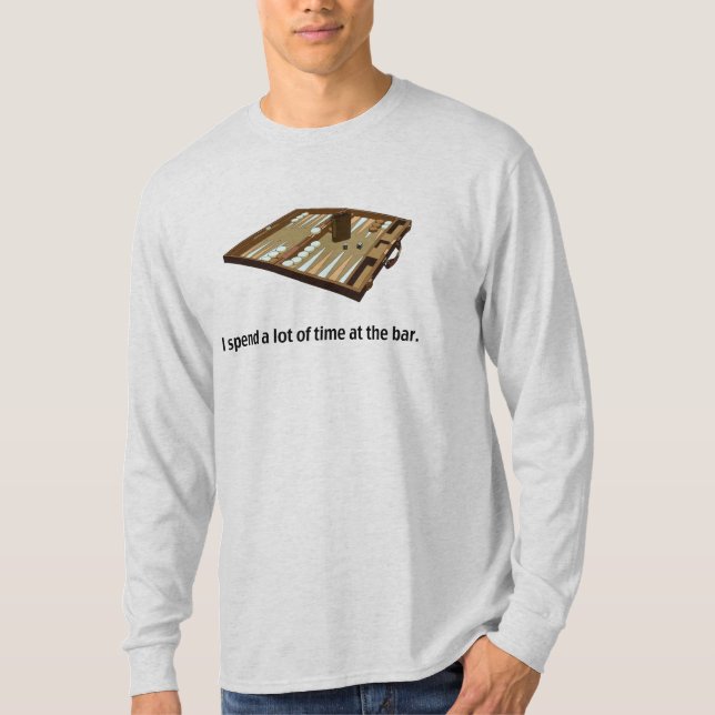 T-shirt Plaisanterie de backgammon (Devant)