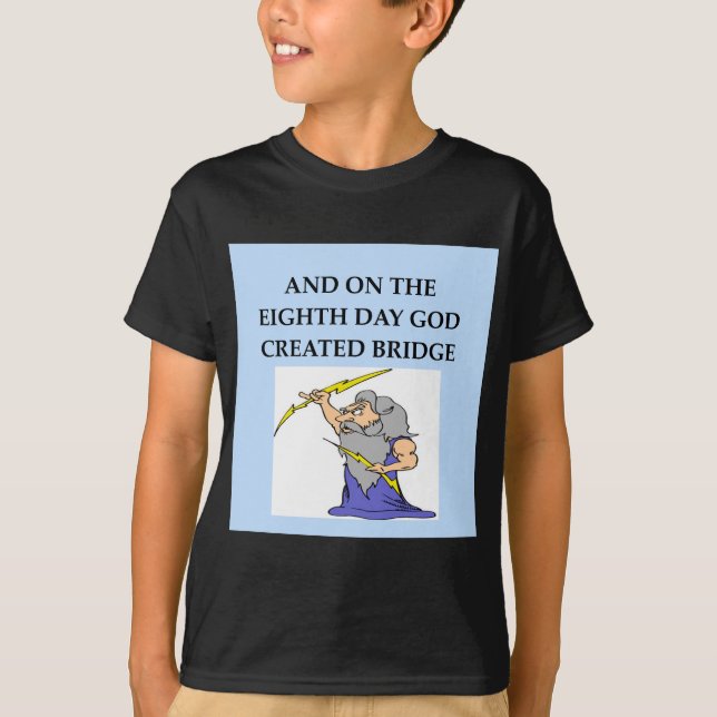 T-shirt plaisanterie de joueur de pont (Devant)