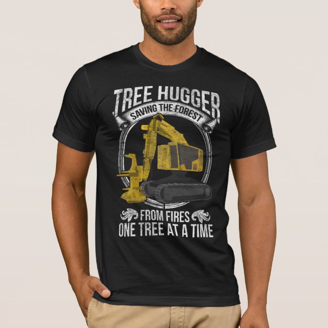 T-shirt Plaisanterie de l'exploitation forestière de la fo (Devant)