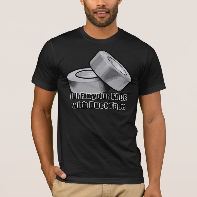 T-shirt Plaisanterie de ruban adhésif (Devant)