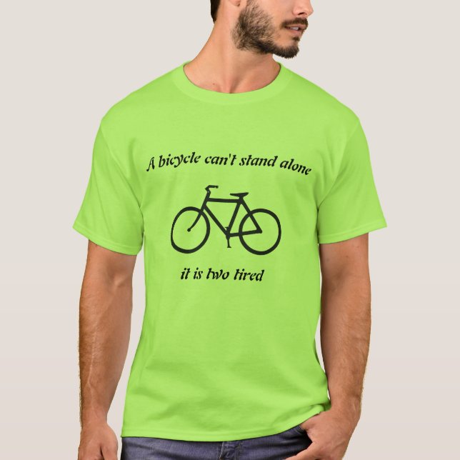 T-shirt Plaisanterie de vélo (Devant)
