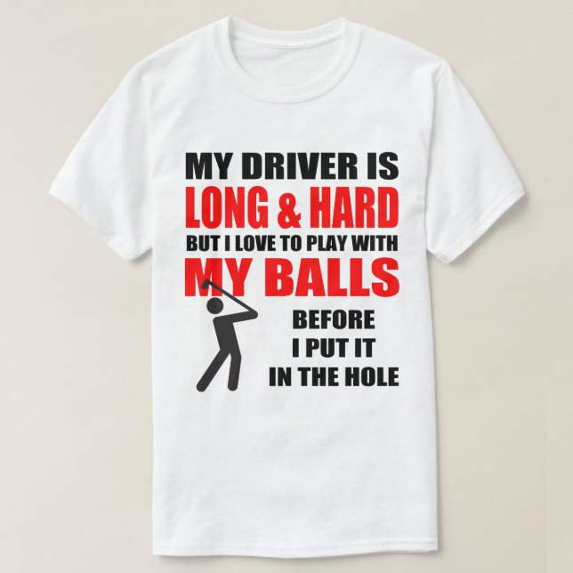 T-shirt Plaisanterie drôle de golf (Design devant)
