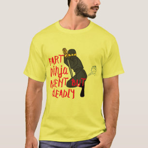 T-shirt plaisanterie drôle silencieuse mais mortelle de