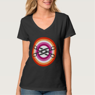 T-shirt Plaisanterie en couple lesbienne Ciseaux Fierté Mo