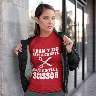 T-shirt Plaisanterie lesbienne, toujours ciseaux