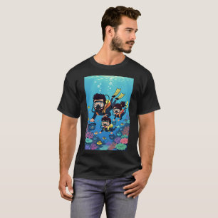 T-shirt Plaisir de la plongée en scaphandre en famille