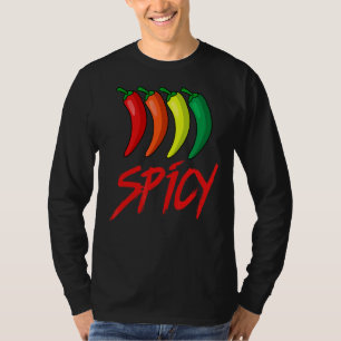 T-shirt Plaisir épicé Sauce Chili Chaud Peppers Nourriture