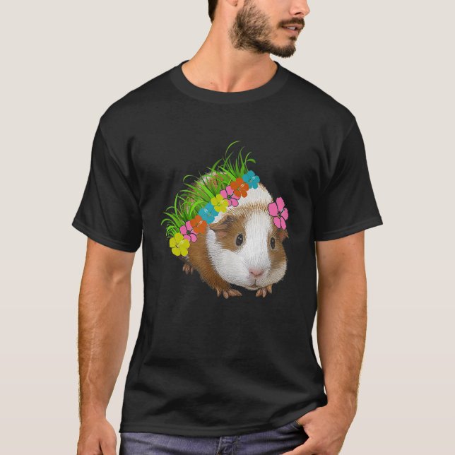 T-SHIRT PLAISIR GUINÉE HAWAIIENNE PIG POLYNÉSIENNE STYLE T (Devant)