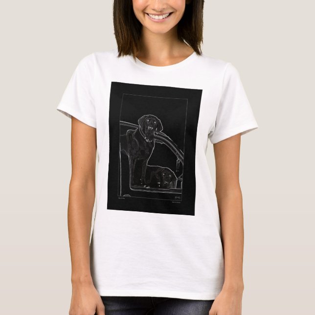 T-shirt Plan de Labrador Ladies T (Devant)
