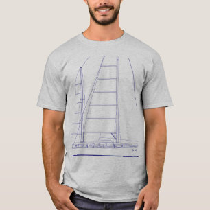 T-shirt Plan de navigation des yachts