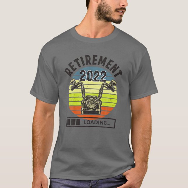 T-shirt Plan de retraite Chargement de la moto (Devant)