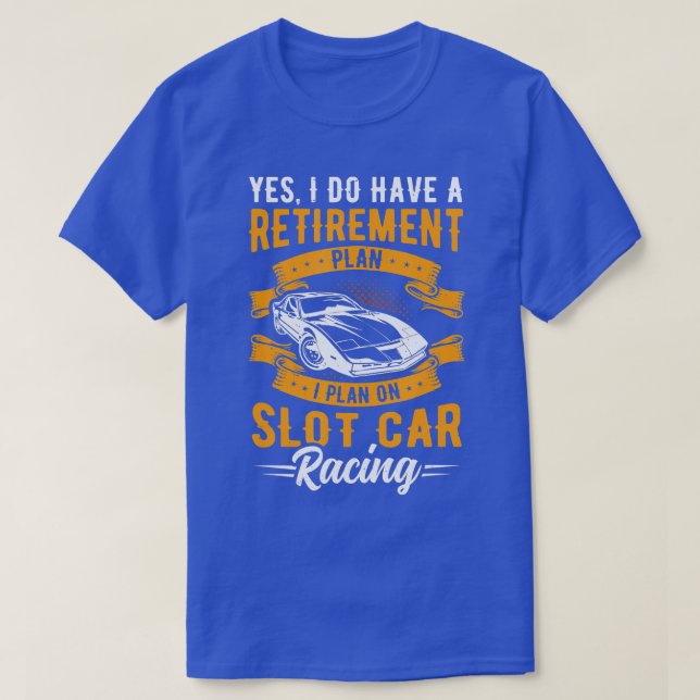 T-shirt Plan de retraite de course de voiture de terrain C (Design devant)