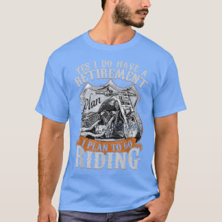 T-shirt Plan De Retraite De Moto Pour Le Rendre Vélo Rider