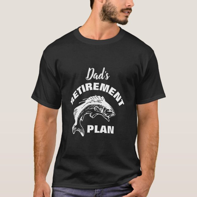 T-shirt Plan de retraite de pêche personnalisé (Devant)