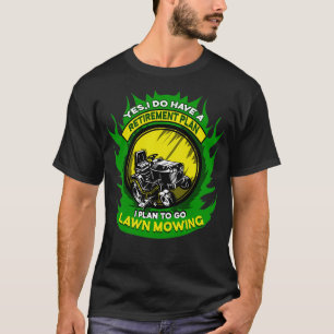 T-shirt Plan de retraite de tondeuse à gazon Gardener tond
