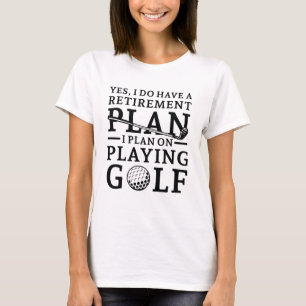T-shirt Plan de retraite Golf