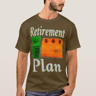 T-shirt Plan de retraite pour pédales de guitare pédales d